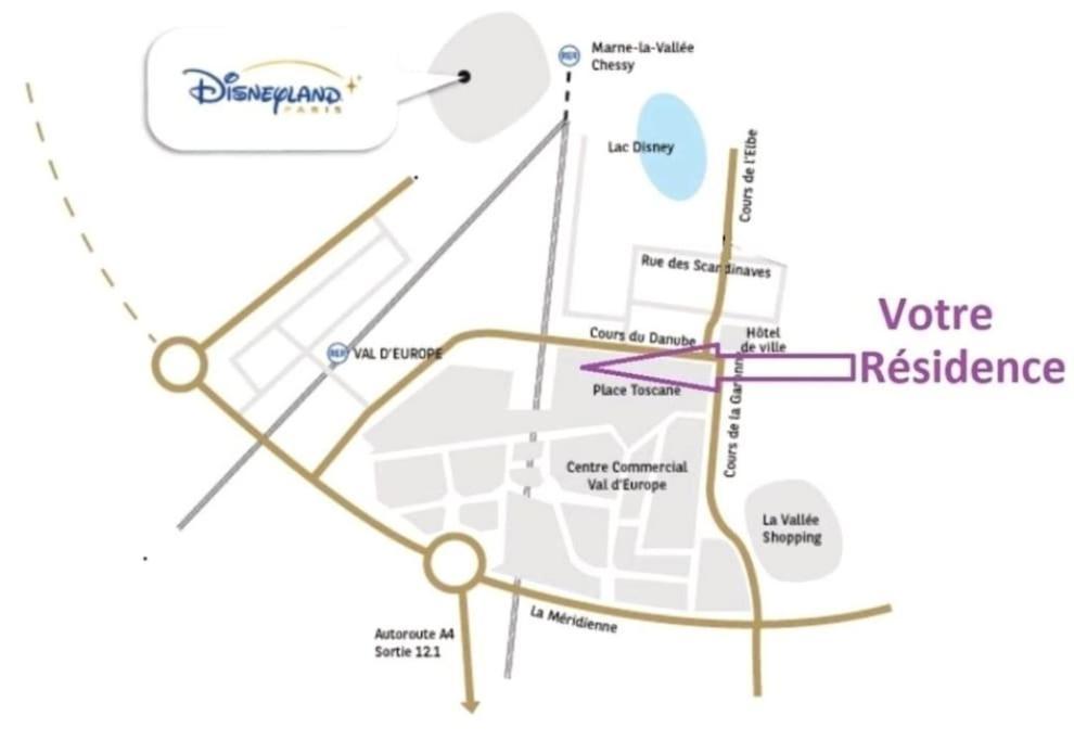 Superbe Appartement A 5 Minutes De Bus De Disneyland Serris Exteriér fotografie